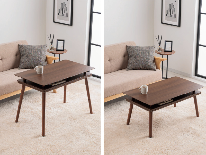 高さを2段階で変えられる