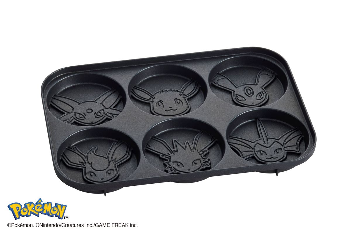 イーブイたちの焼き目が付いたパンケーキが作れる