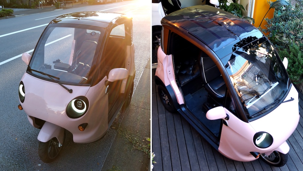 カルコパイライト型の太陽電池を用いた、小型EVによる実証実験