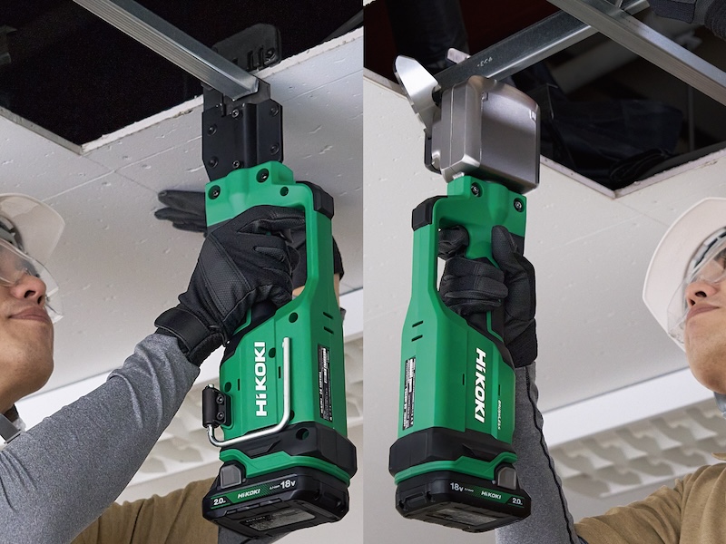 コードレスカッター「CE 18DYMA(Mバーカッタ)」と「CE 18DYCA(Cチャンネルカッタ)」