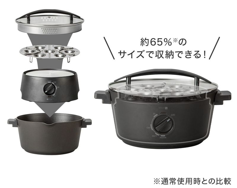 使ったあとはコンパクトに収納できる