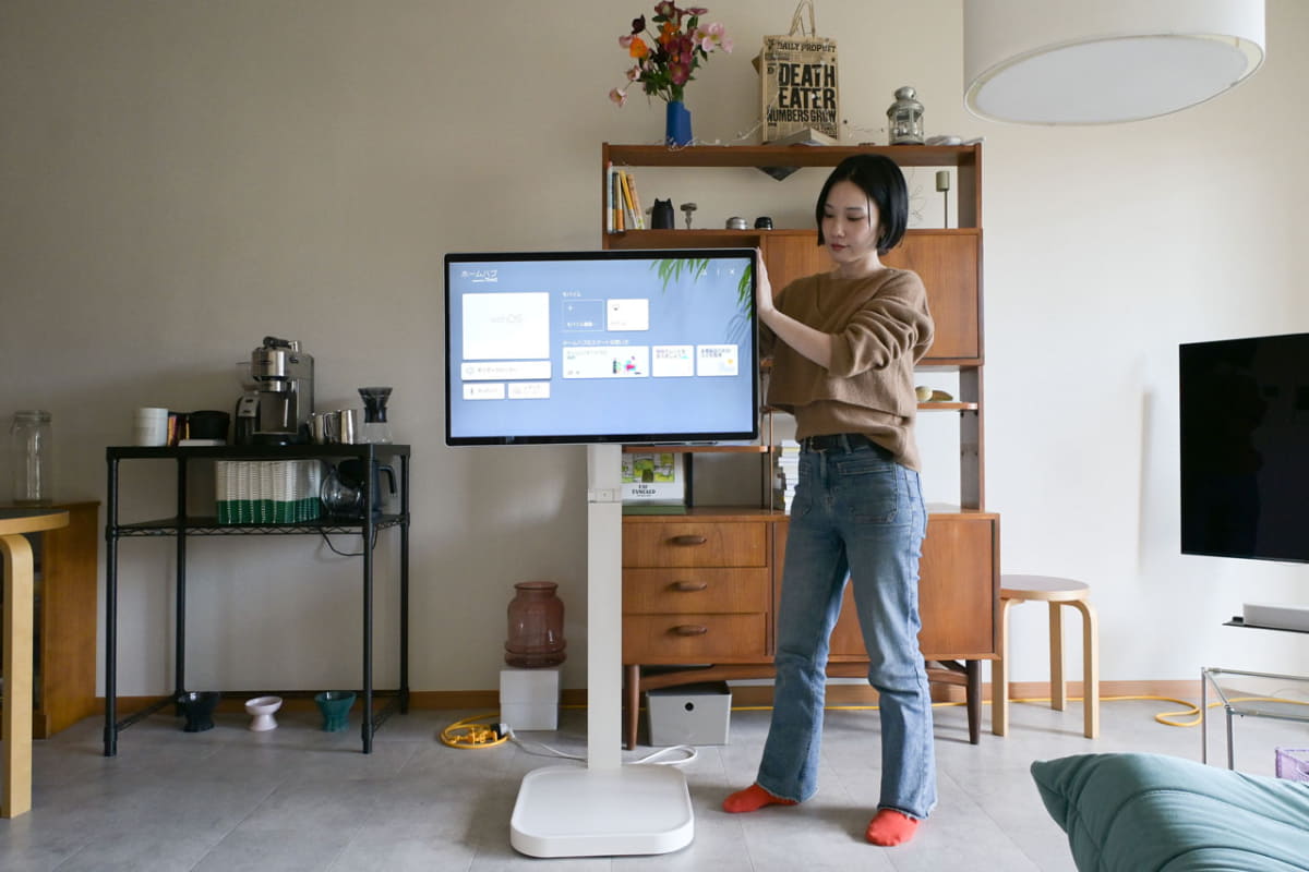 移動はすいすい! 安定感がありながらも、手軽に動かせるのが魅力