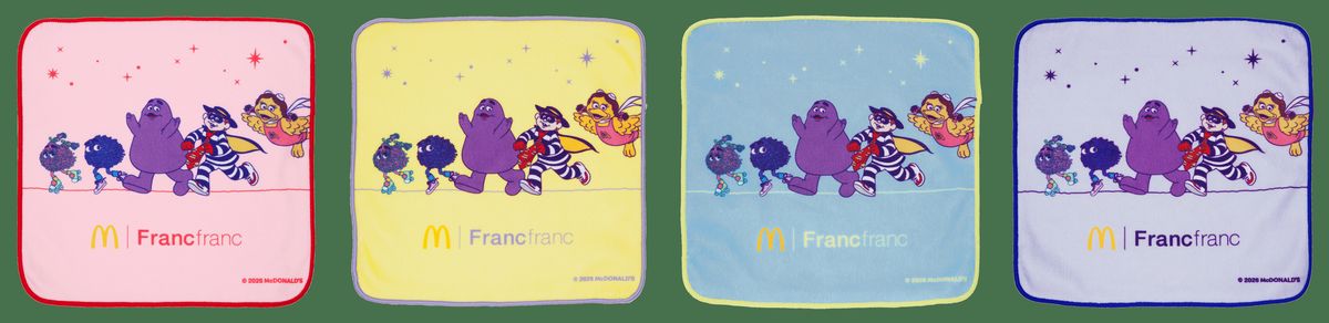 「ハンドタオル」全4色のうち1つが入っている