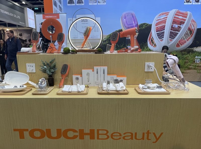 美容家電でひときわ力が入っていた「TOUCH Beauty」のブース