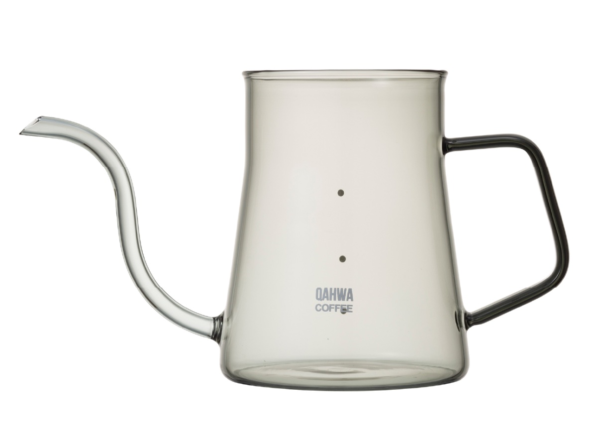 QAHWA 耐熱ガラスコーヒーケトル
