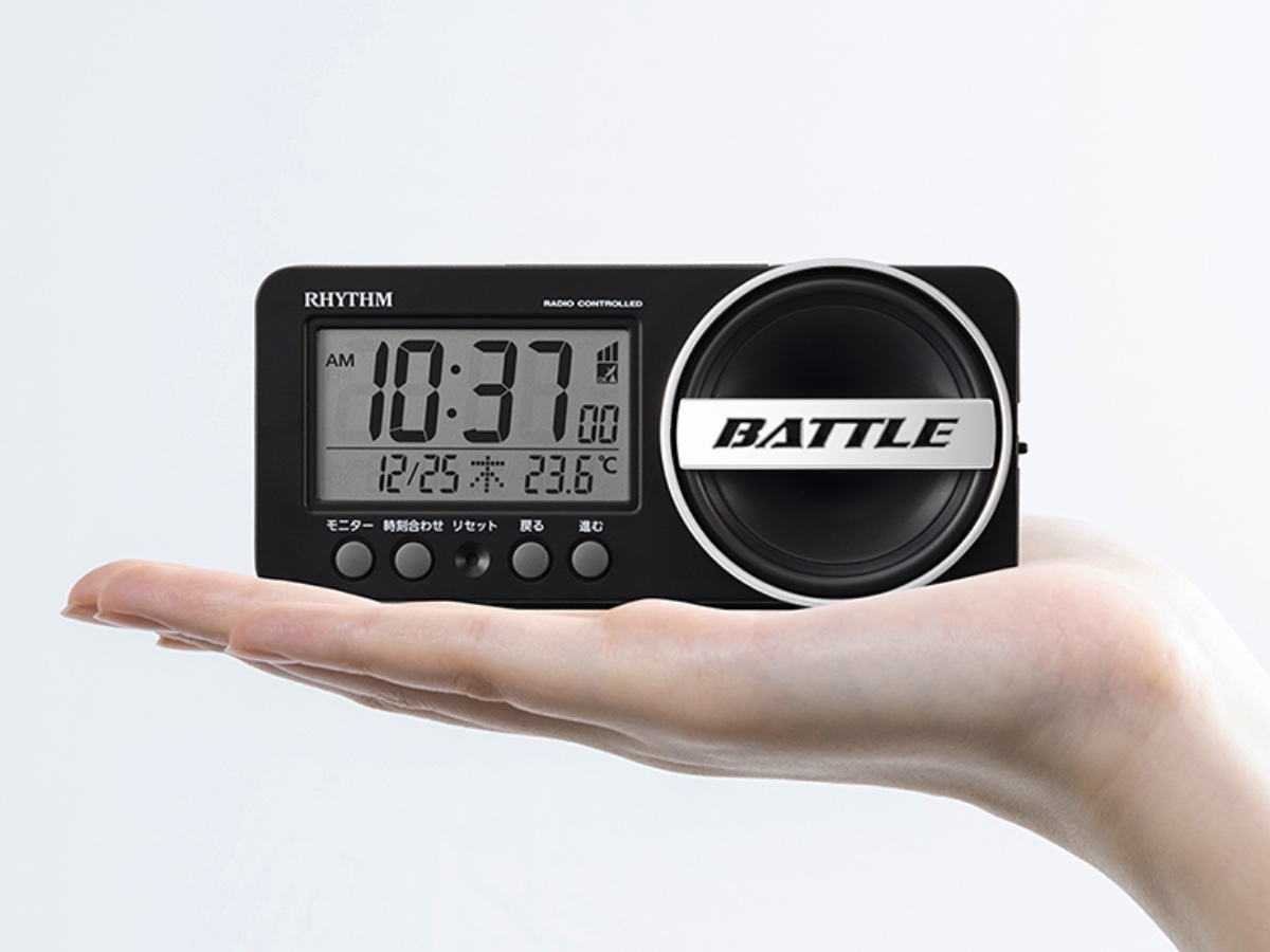 持ち運びやすいコンパクトな目覚まし時計