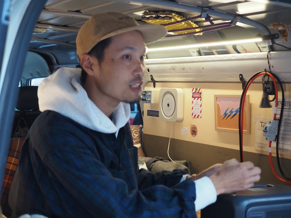 取り付けは自分で行なったという小濱さん