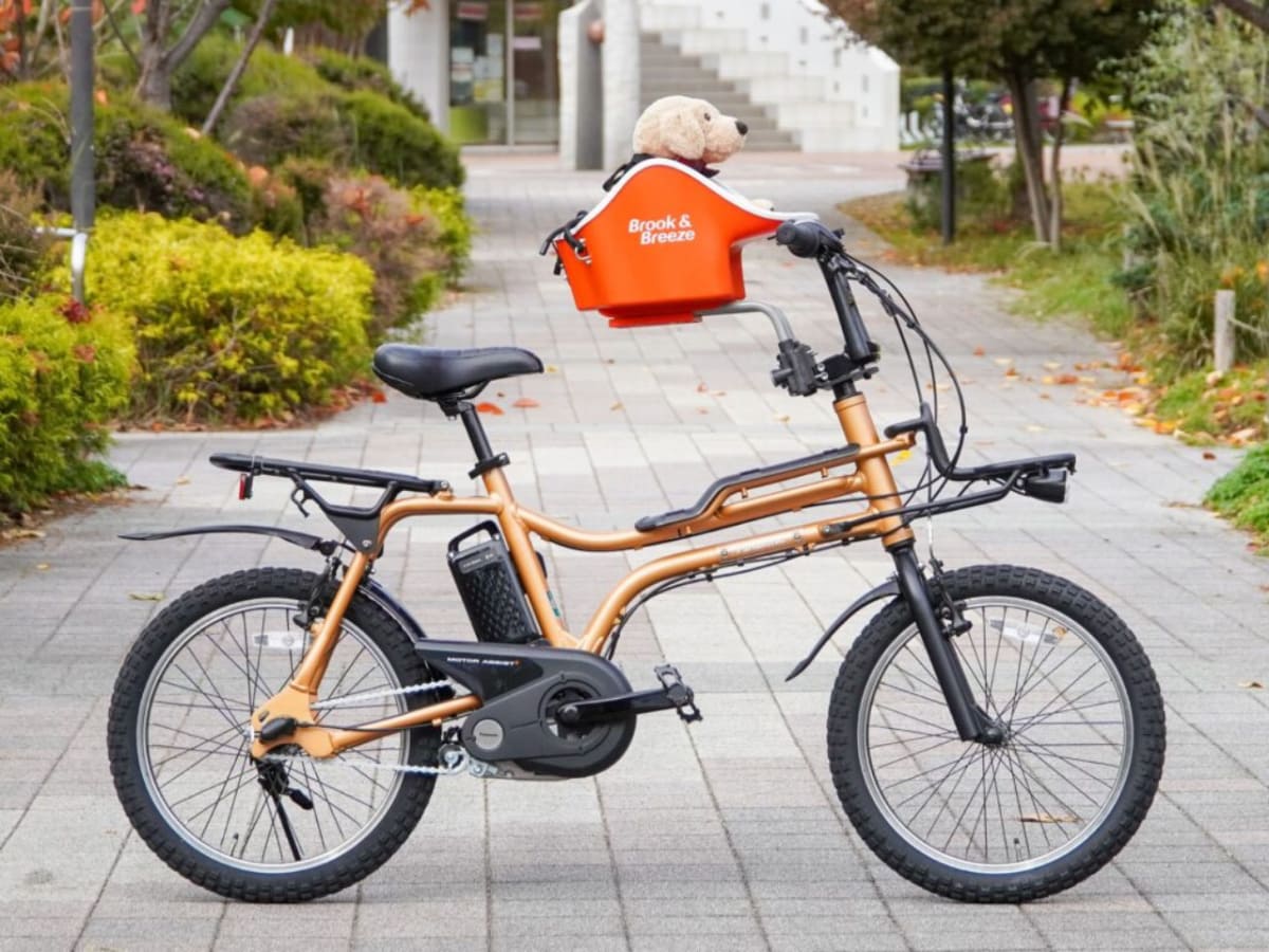 パナソニック「EZ」のハンドルポストに装着した例