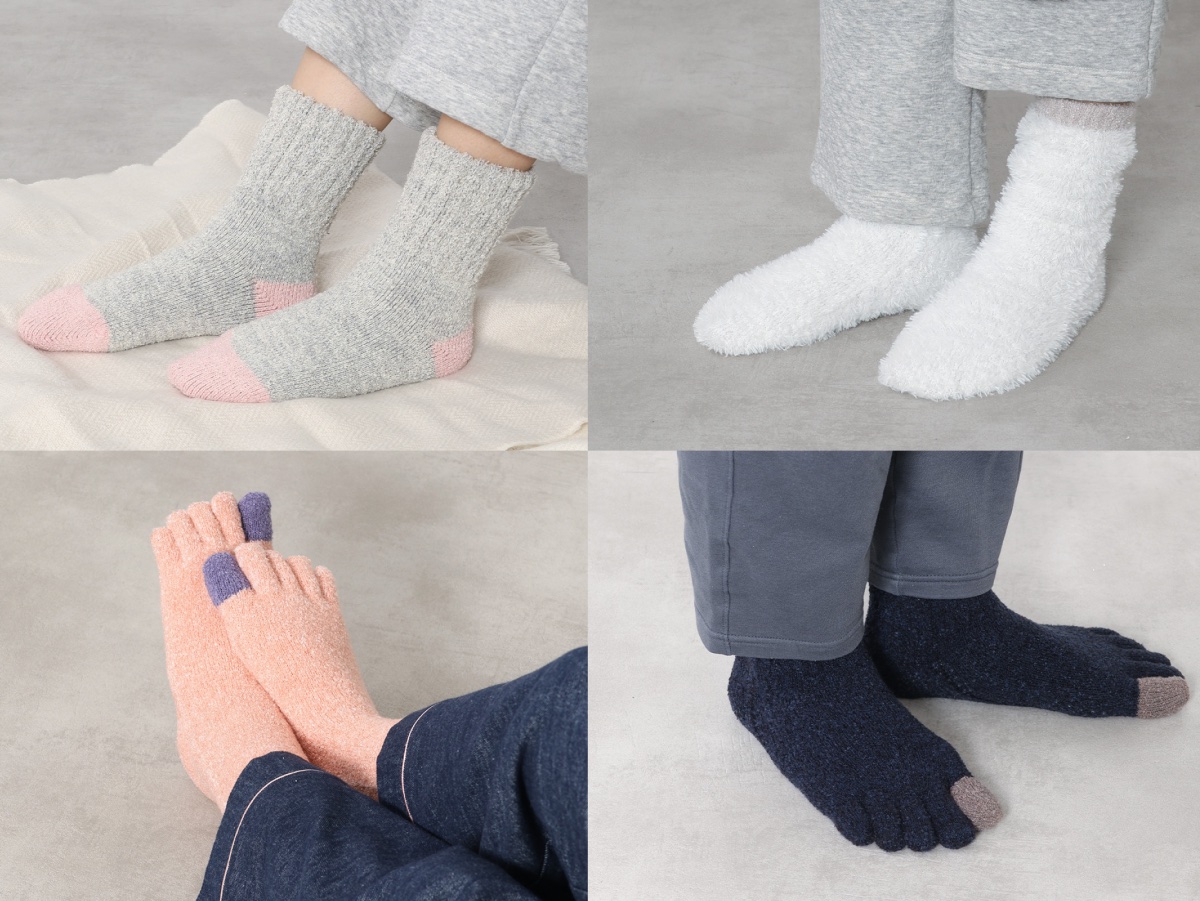 ふわもこであたたかいルームソックス