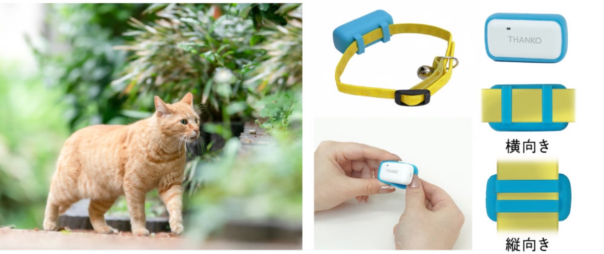 愛猫の散歩ルートを追跡できる