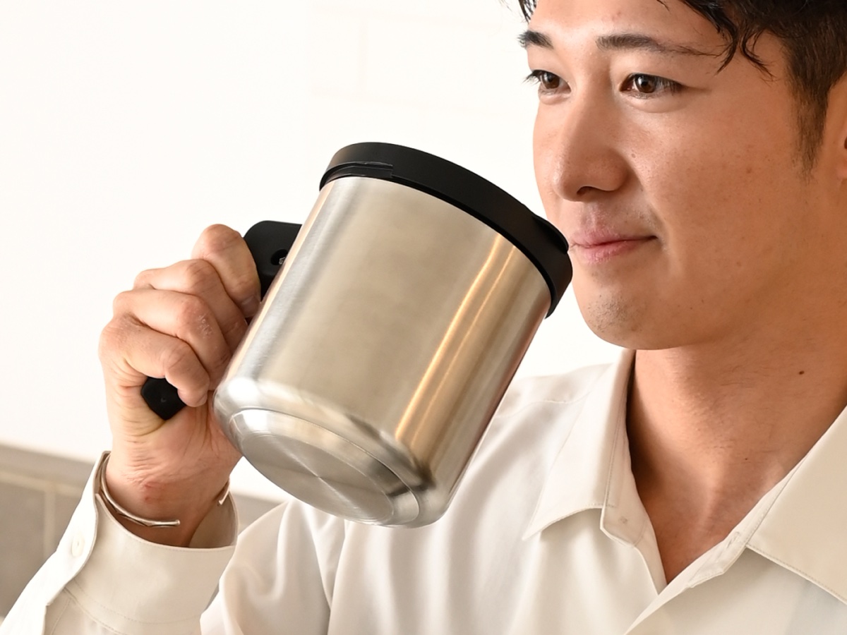 ステンレスサーバーは計量カップ/マグカップとしても使える