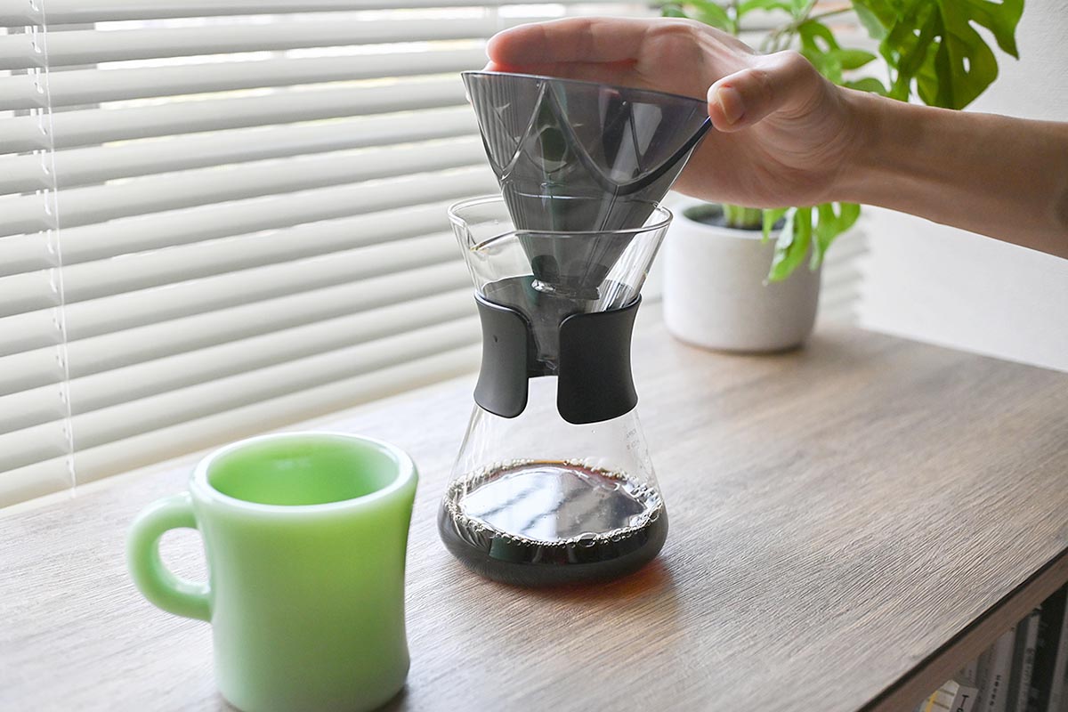 ハリオ「お手軽コーヒーポット 1st」でコーヒーを安定して淹れられるのか、実際に使ってみました