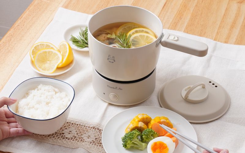 卓上で作ってすぐ食べられる