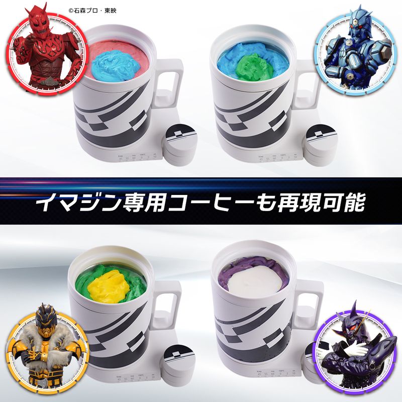 カップに色とりどりのクリームをのせて楽しめる