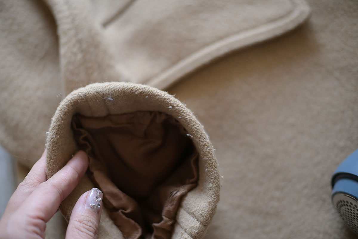 袖口は本当にひどい……