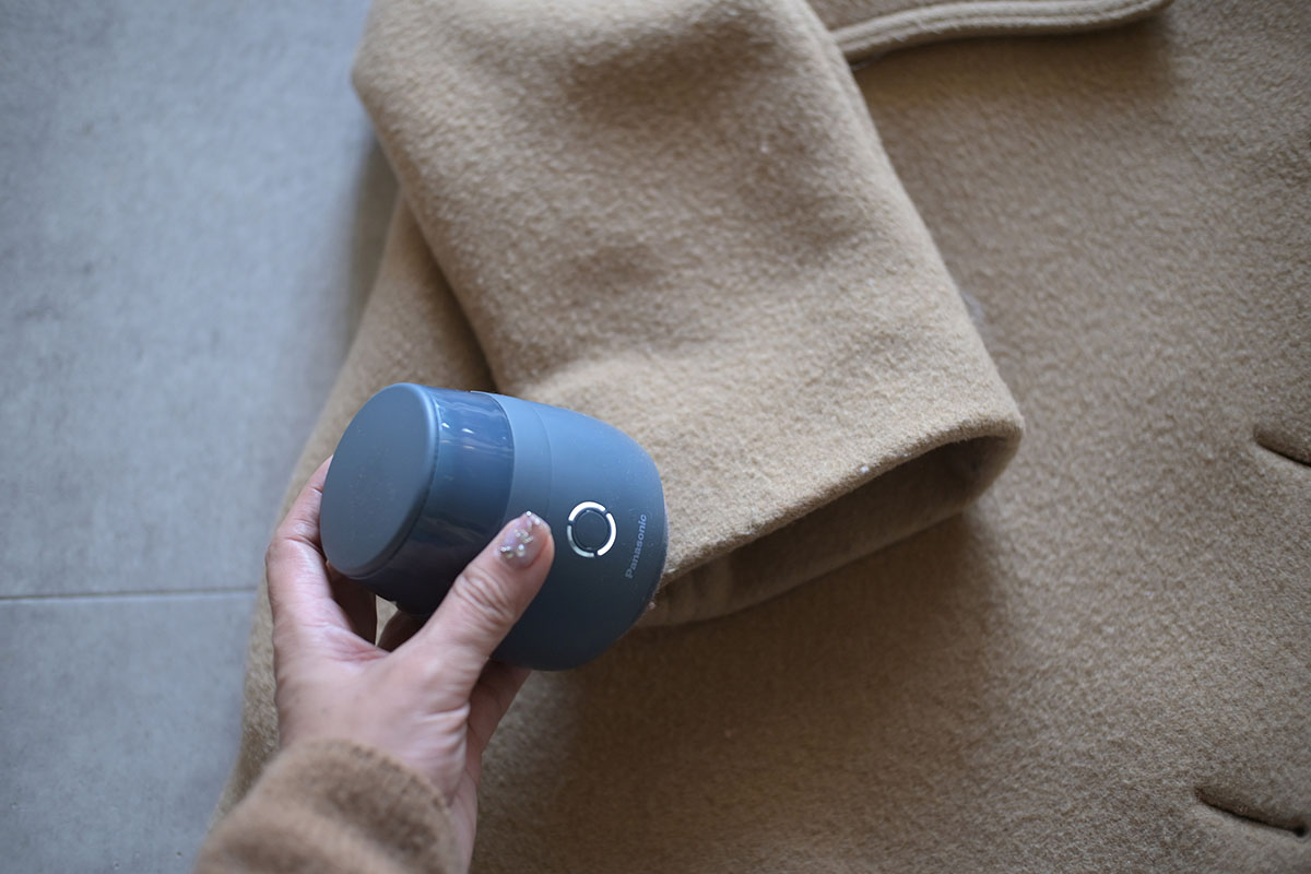 コートの上もスイスイ進んでいき、どんどん毛玉や毛羽立ちがキレイになっていきます