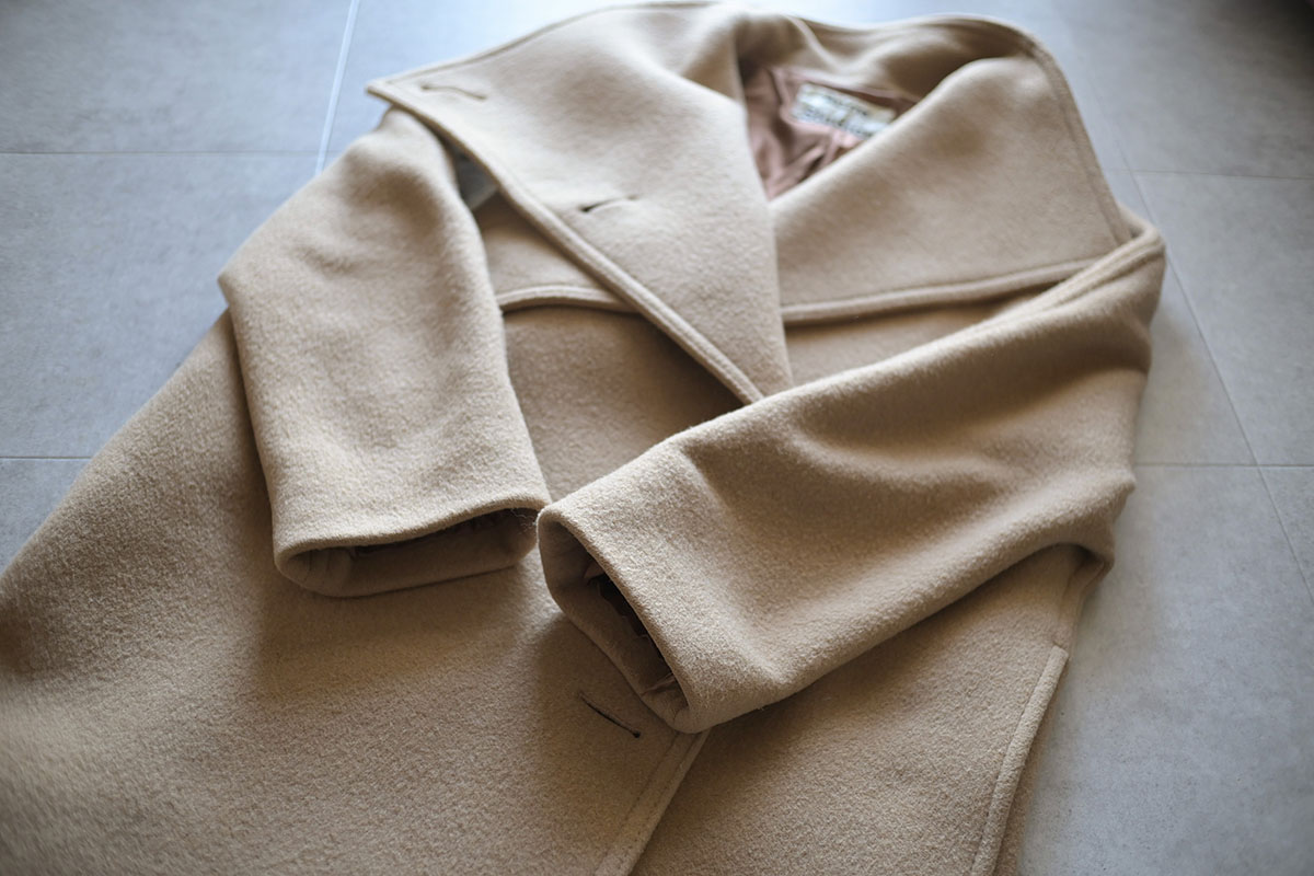 ケア終了後は見違えたようにキレイに。ちょっとメルカリ行きも考えていたのですが、やっぱりまだ着る!