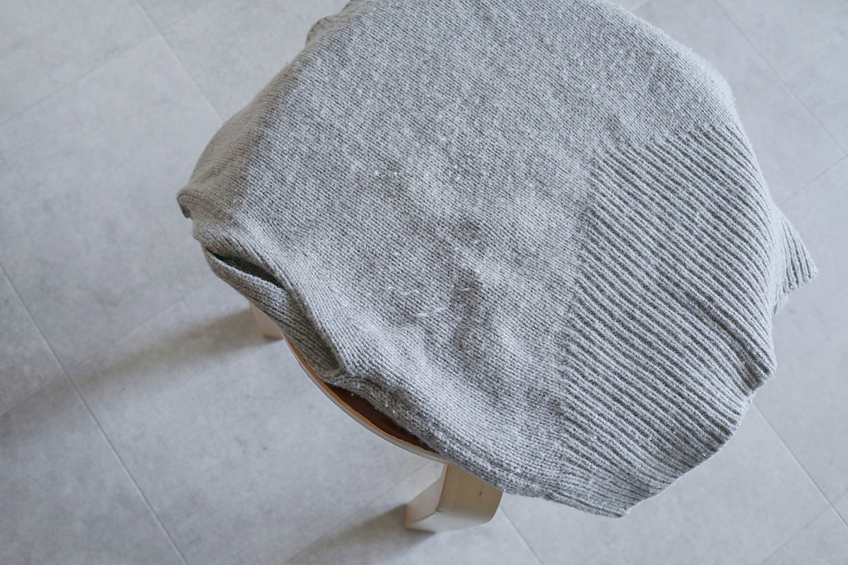 特にお腹周りのところに毛玉が集中的に発生していたけれど……