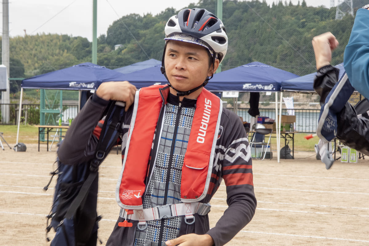 ライフジャケットの着用なども学びます