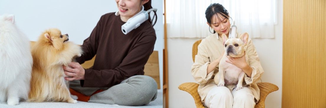 ハンズフリーで両手が使える