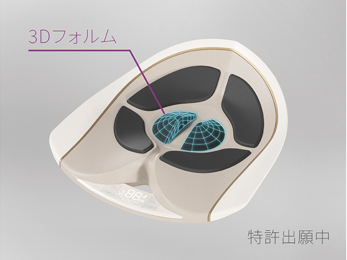 密着度が高い3Dフォルムを採用