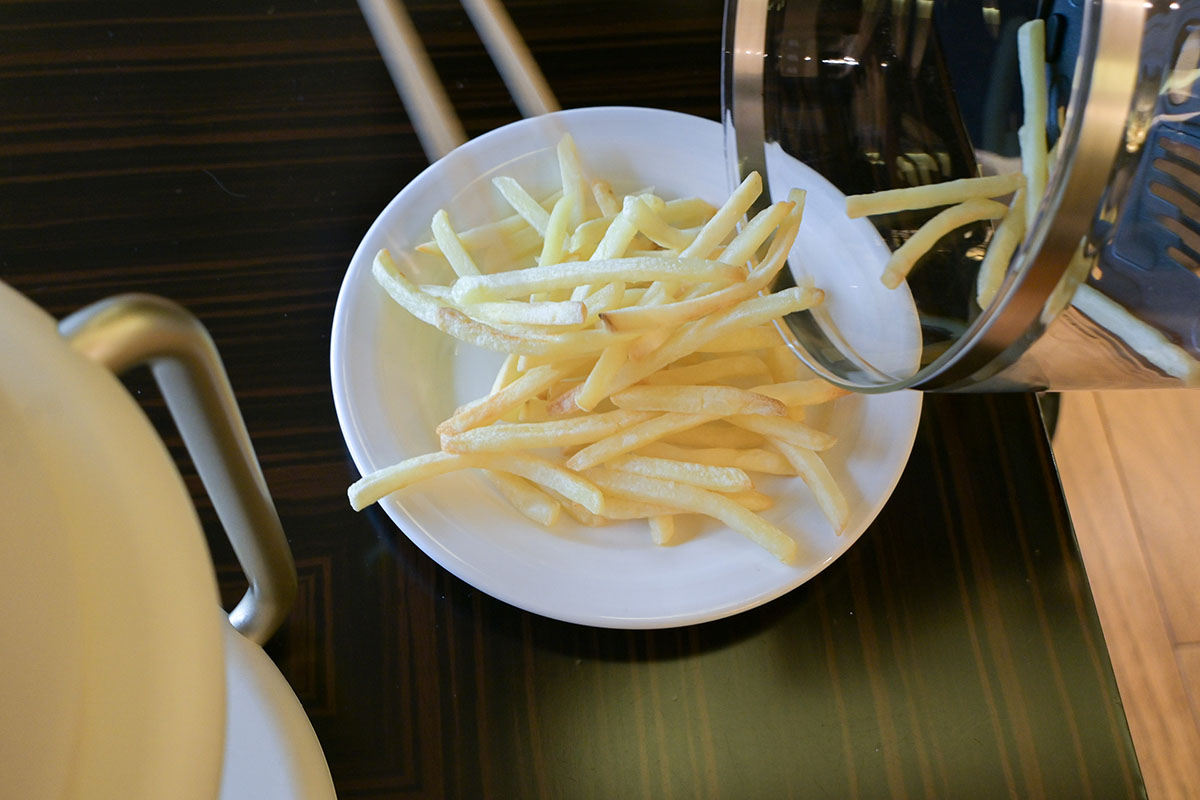 ポテトも唐揚げもカラッと美味しく仕上がりました。準備は万端