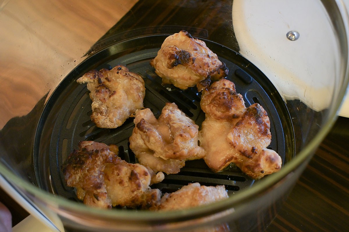 ポテトも唐揚げもカラッと美味しく仕上がりました。準備は万端