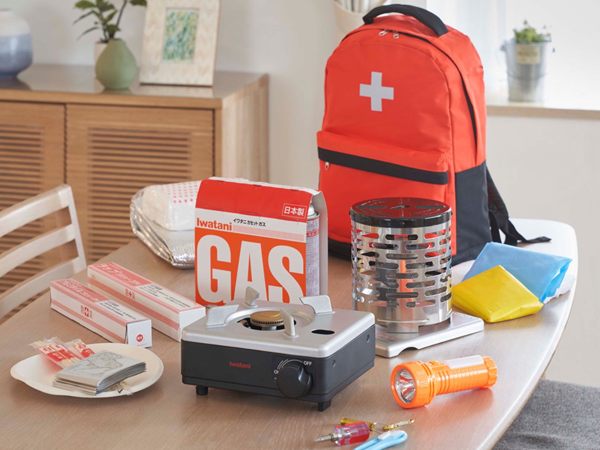 カセットガス式のため非常時にも役立つ