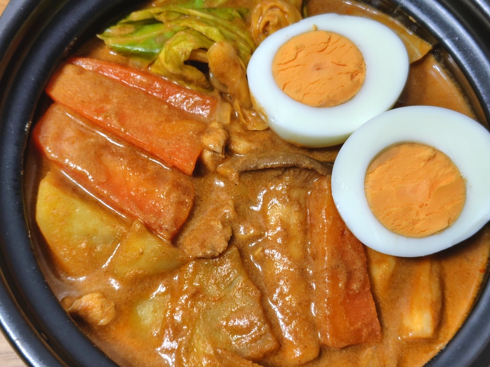 ゆで卵をトッピングすると、より美味しく食べられる
