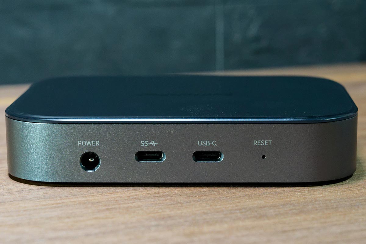 AIハブの背面にあるUSB Type-Cポートに接続した外部ストレージにも保存可能