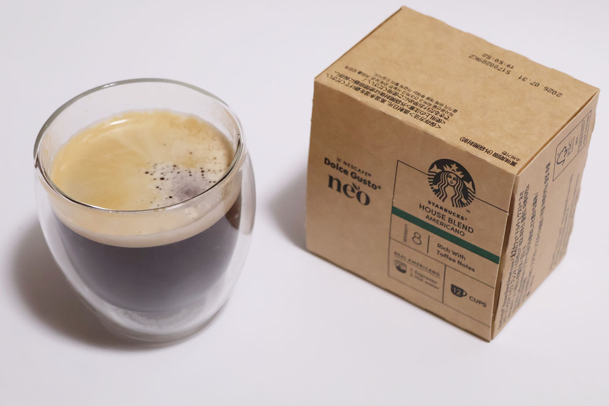 ネオ スターバックス ブレックファースト ブレンド。湯量205ml、おすすめの温度で抽出