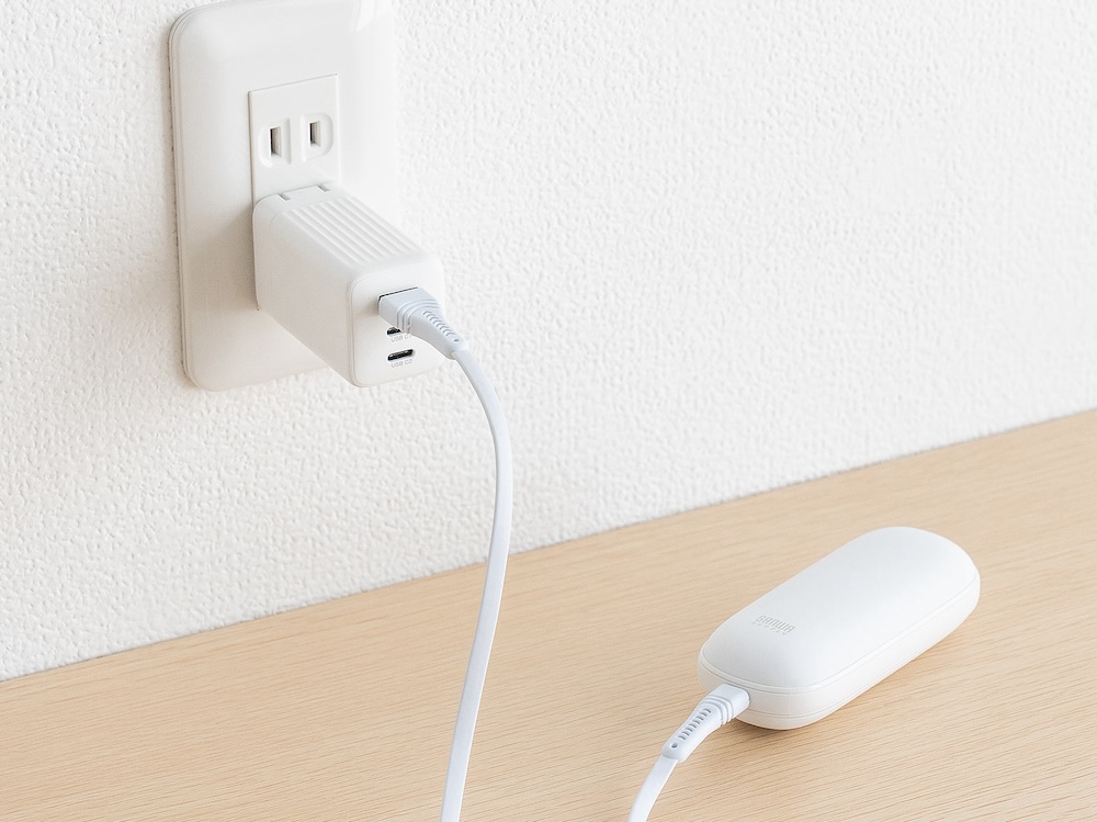 USB Type-Cで充電可能