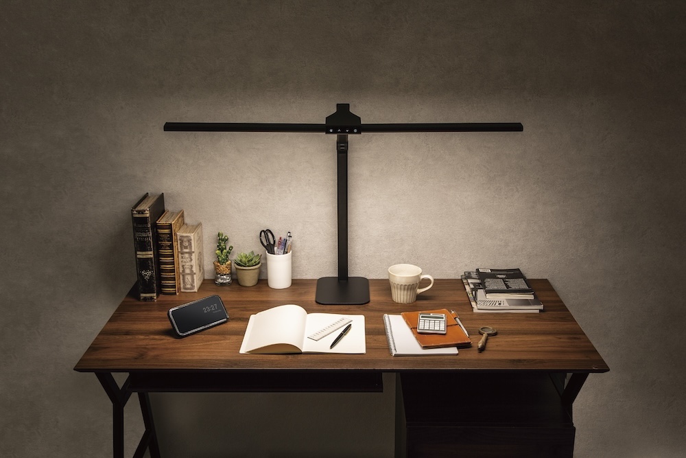 「DS521S」は、広範囲に机全体を照らせる