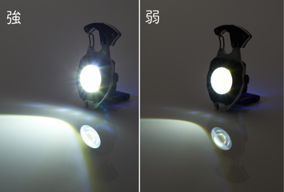 ライトの明るさは最大約550lm