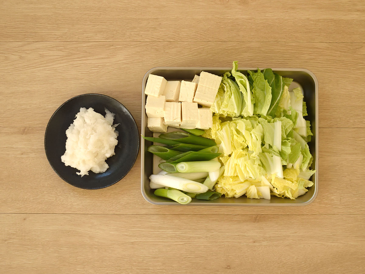 大根おろしは軽く水気を切ると煮汁が薄まりません