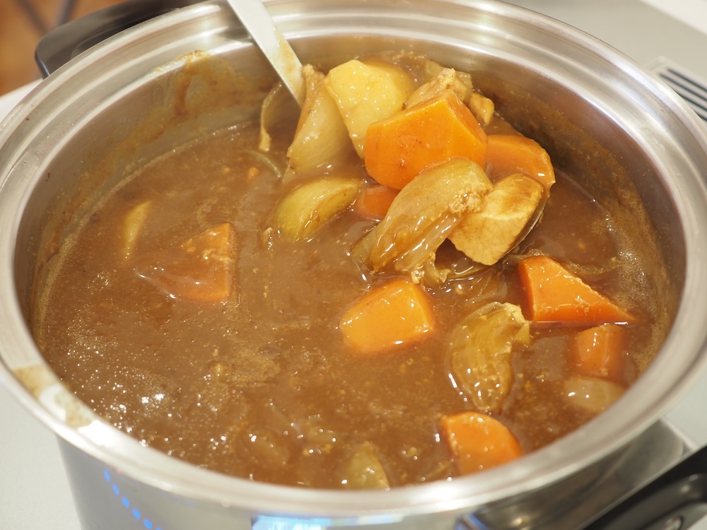 完成したカレー