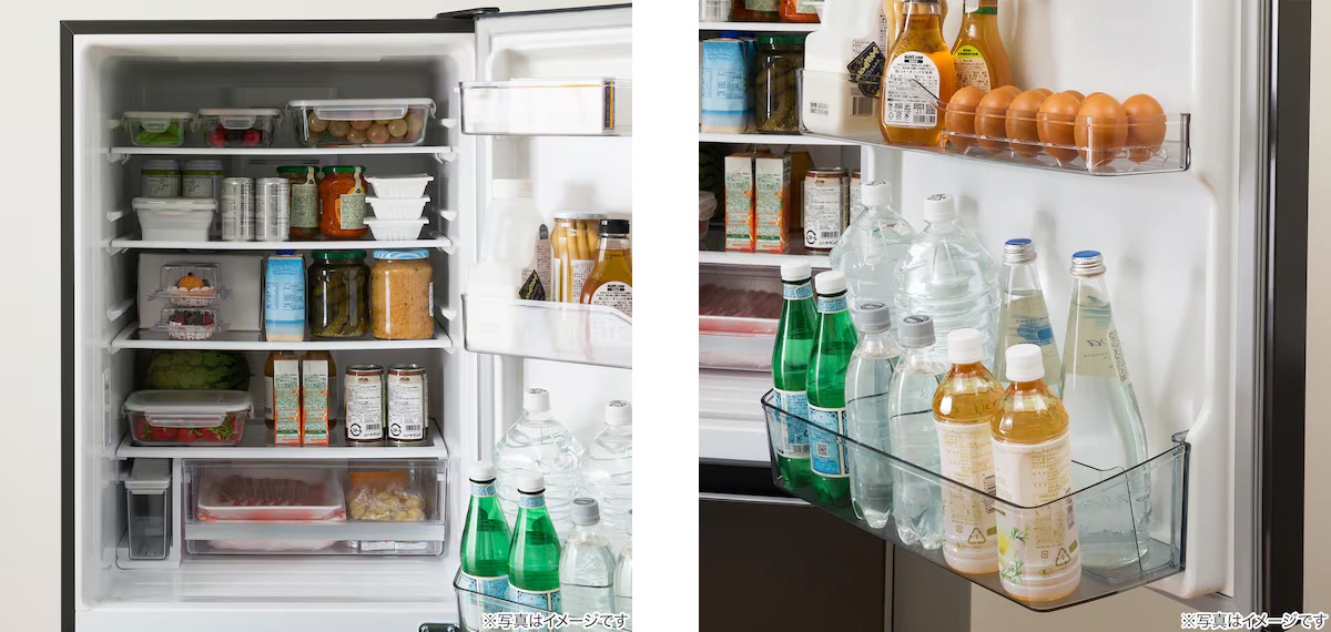 冷蔵室も使い勝手が良い