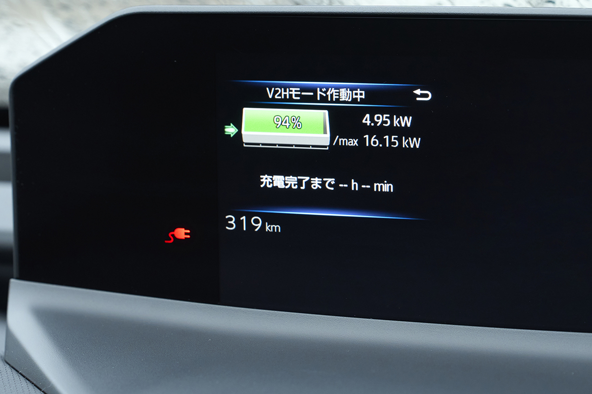 BEVの走行用車載バッテリーにある電気を家で使えるようにする「V2H」