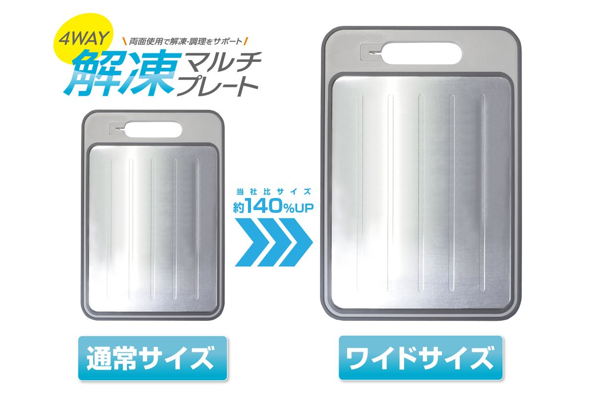 既存のプレートよりも大きくなった