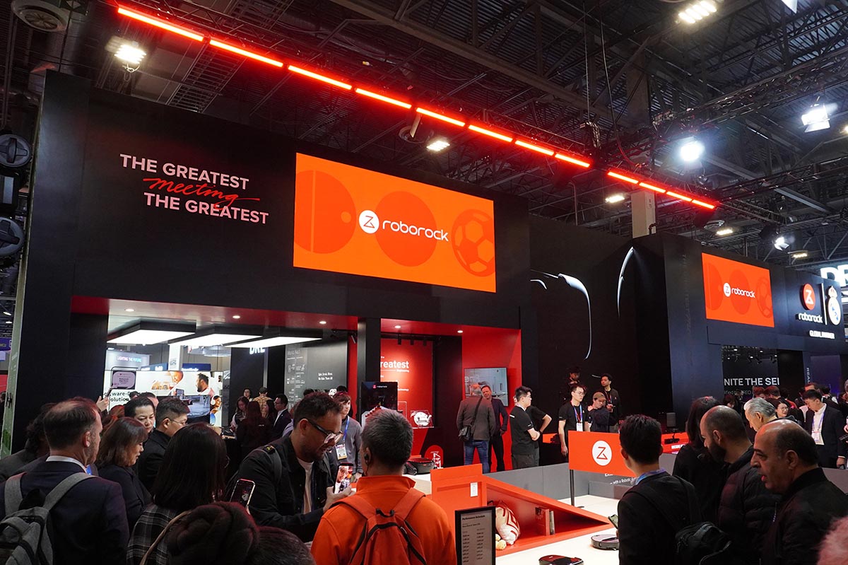 2026年のCESに出展したロボロックのブースは、連日大勢の来場者で賑わっていました