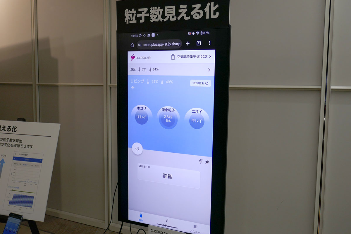 AIoTクラウドサービス「COCORO AIR」で空気の状態を把握できる