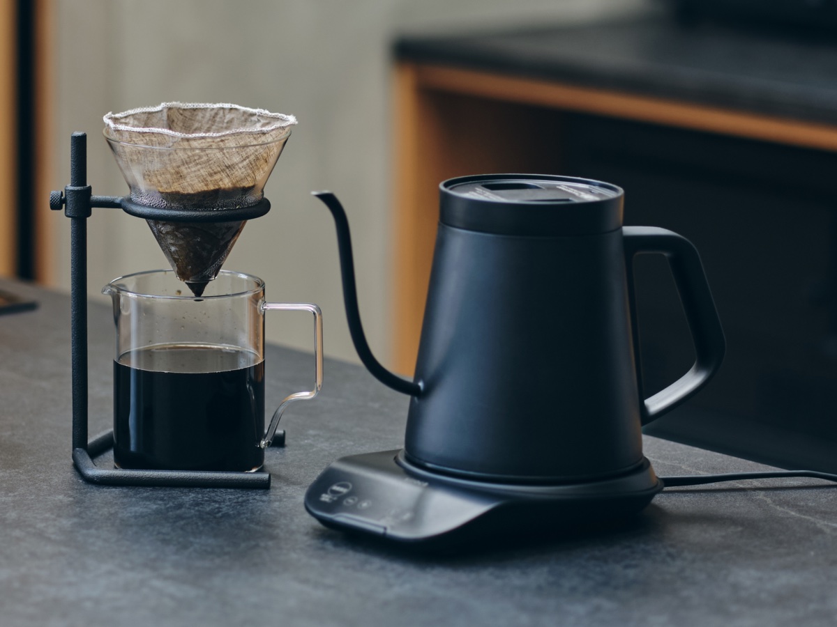 湯温を細かく調整できる電気ケトル