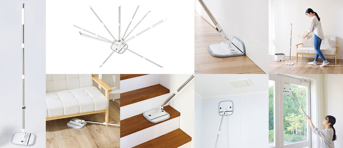 バケツ付きモップ「回転モップ くるモピ」