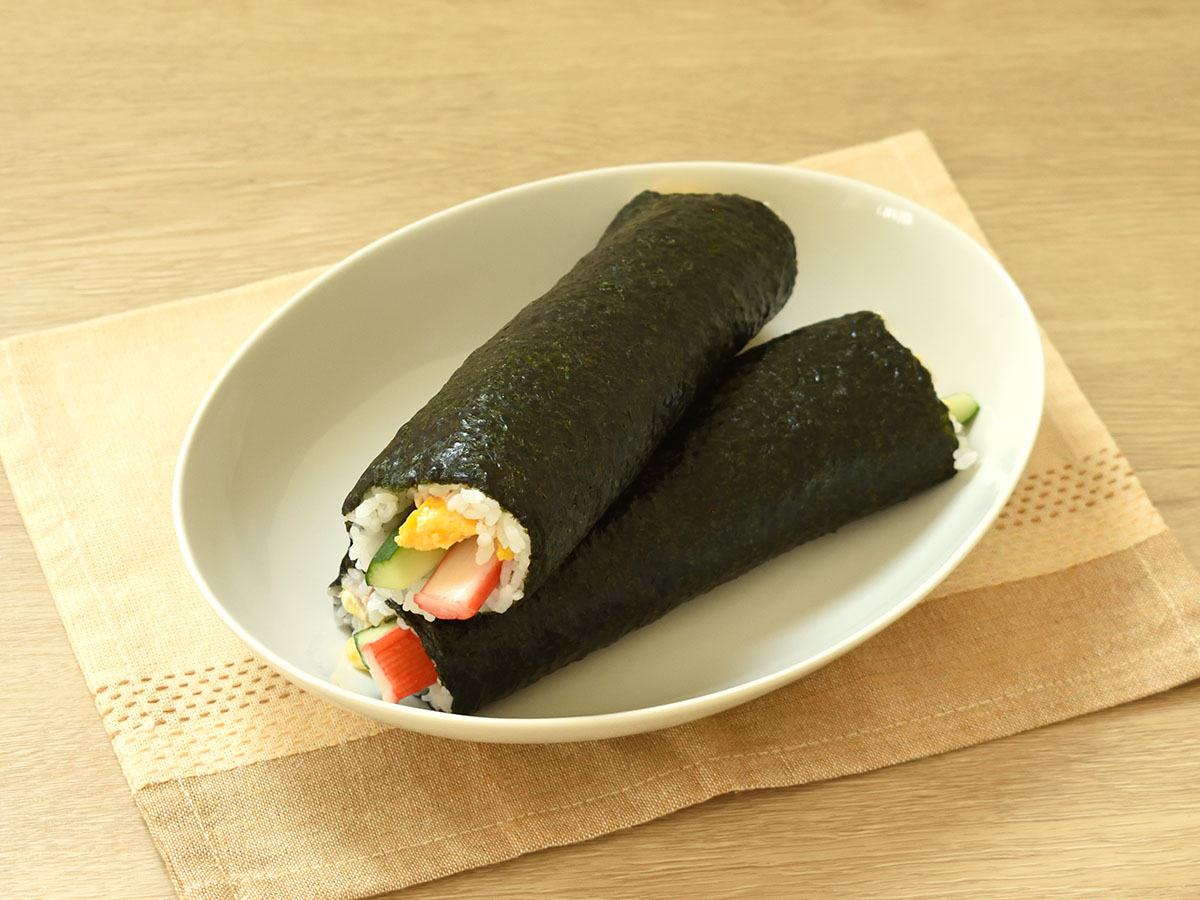 まきすがなくても自宅で太巻きが作れます