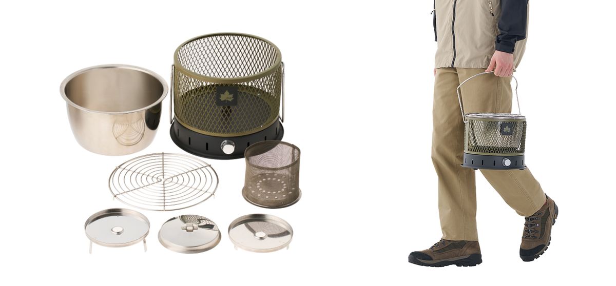 持ち運びに便利な取手付き