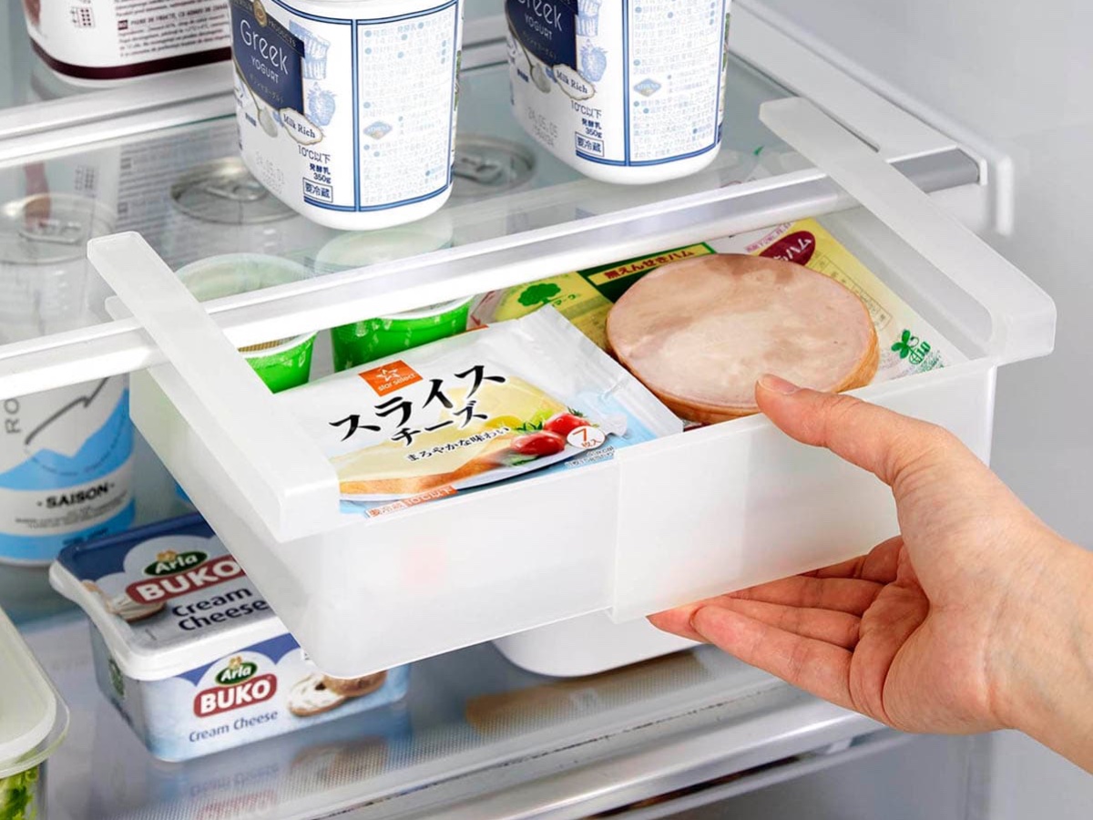ハムやチーズなどの食品をすっきり整理できる