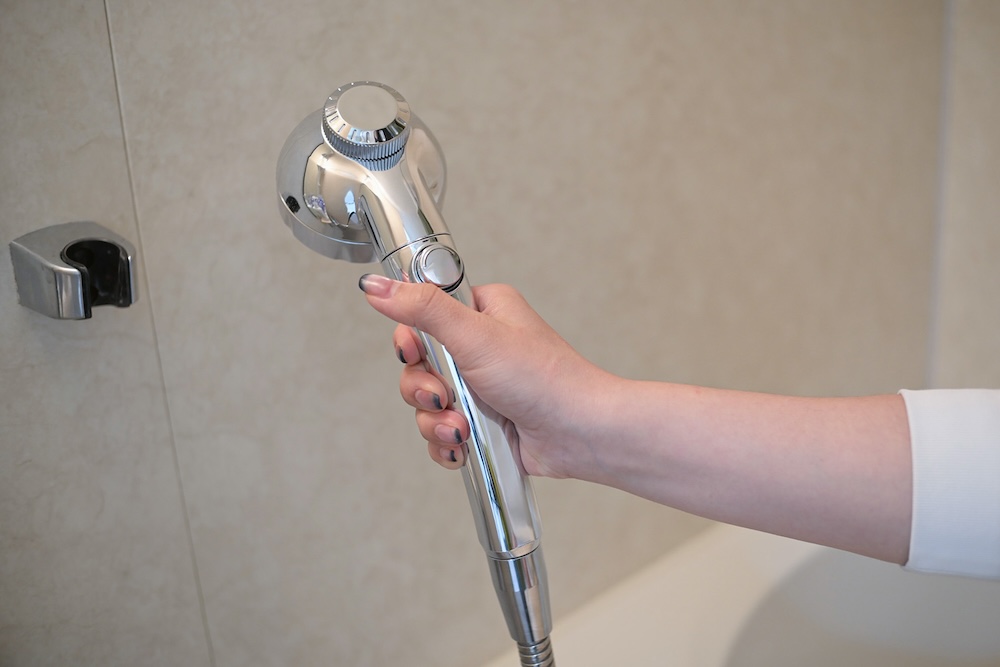 付け替え完了! 早速お風呂で使ってみました