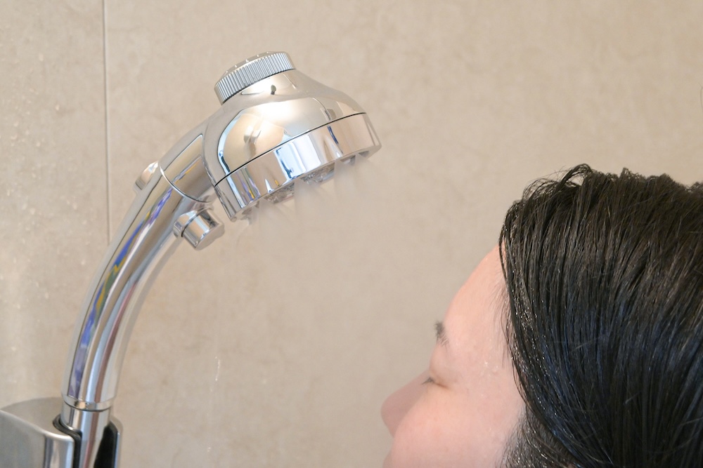 普通のシャワーより断然優しい、ふんわりした洗い心地!