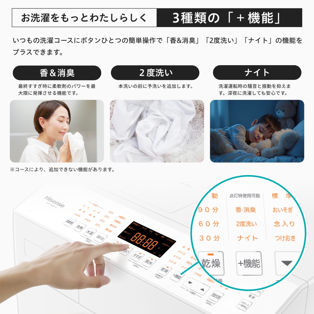便利な「+機能」を備える