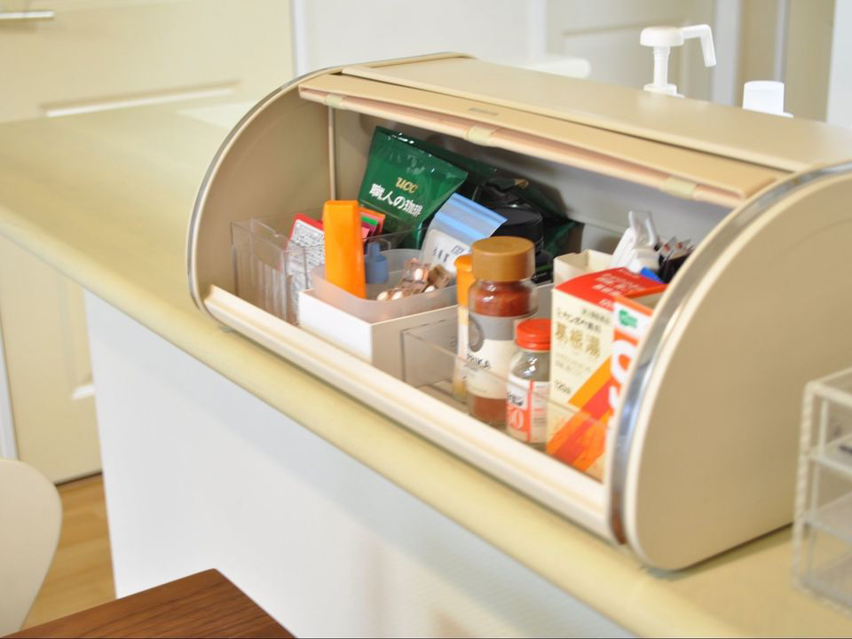 よく使うモノを使いたい場所に置き、使用頻度が少ないモノは奥へ